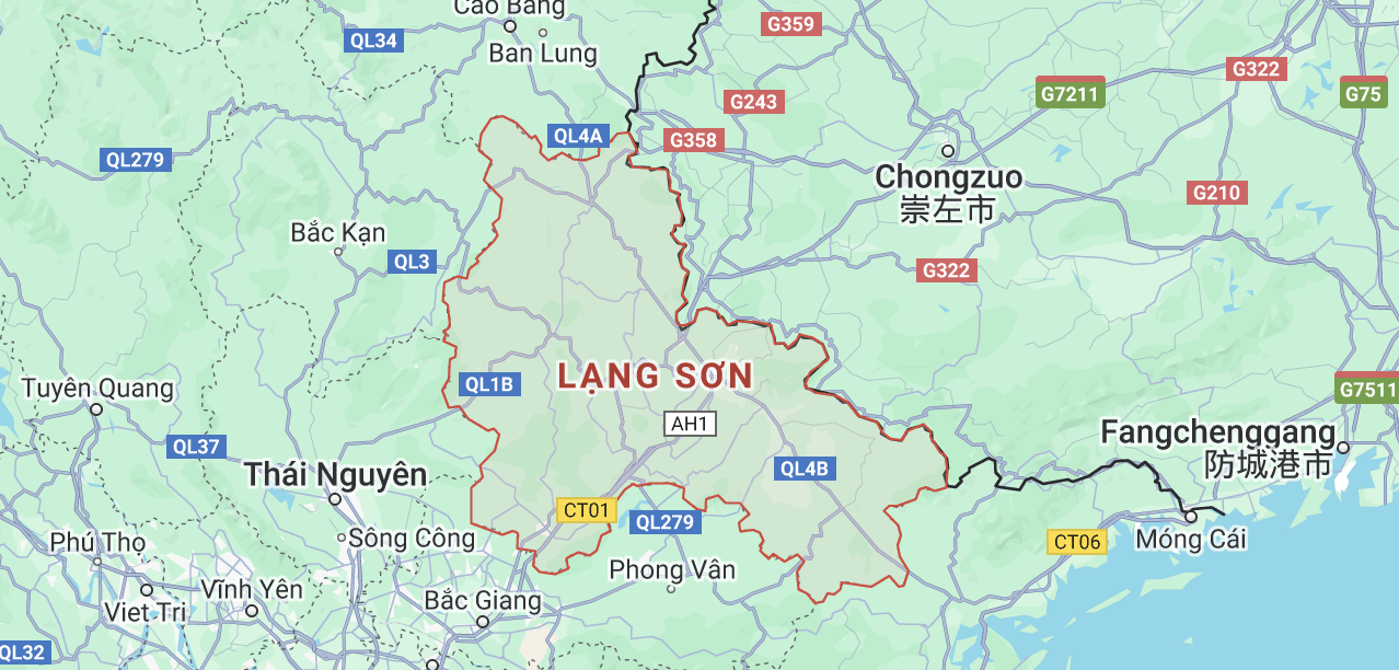 Vị trí địa lý tỉnh Lạng Sơn